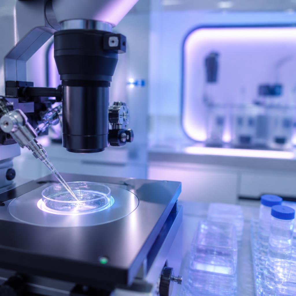 Embryology laboratory used for IVF learning